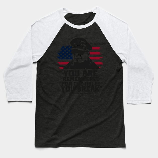 General Douglas MacArthur | WW2 Quote Baseball T-Shirt by Distant War